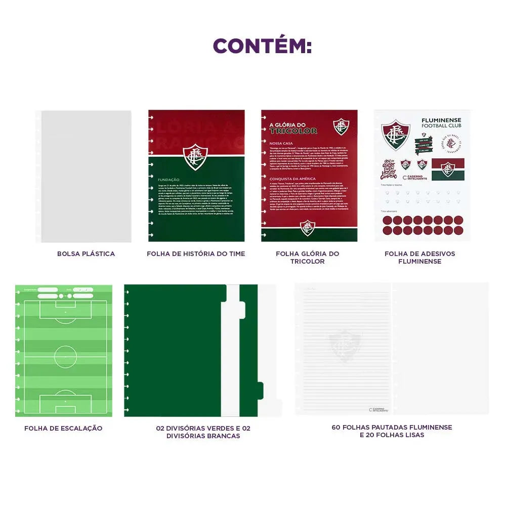 Caderno Inteligente Fluminense Escudo - UN